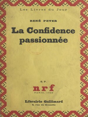cover image of La confidence passionnée